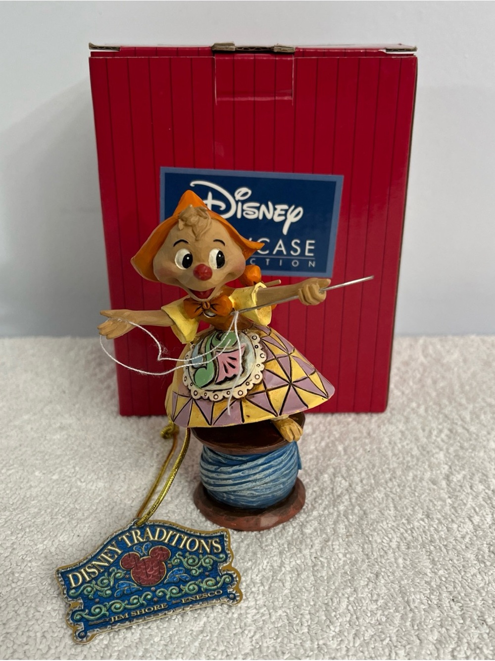 Disney Traditions Jim Shore's Suzy on Spool "Cinderella's Kind Helper"